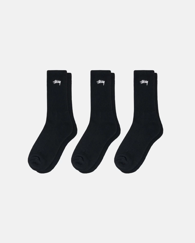 Stussy STOCK CREW SOCKS 3 PACK
