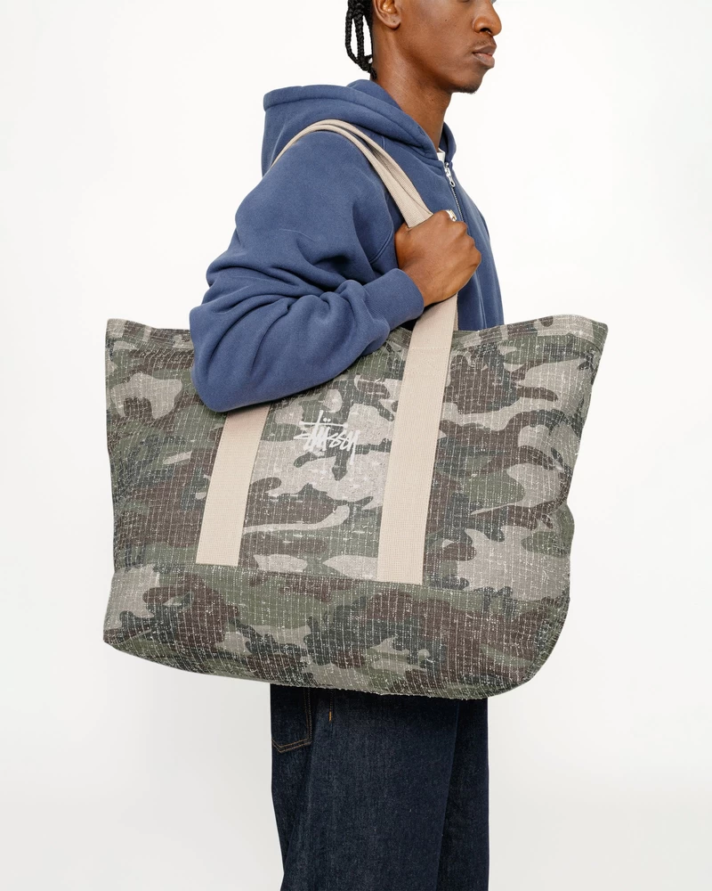 Stussy NEEDLE PUNCH XL TOTE BAG