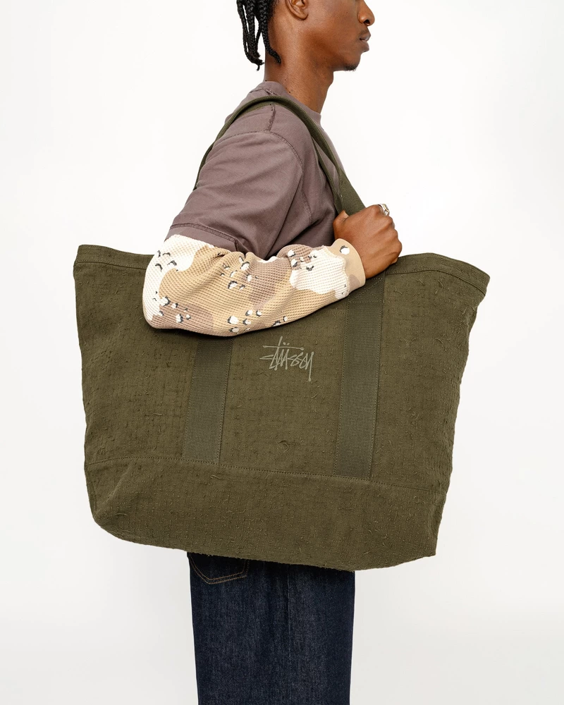 Stussy NEEDLE PUNCH XL TOTE BAG