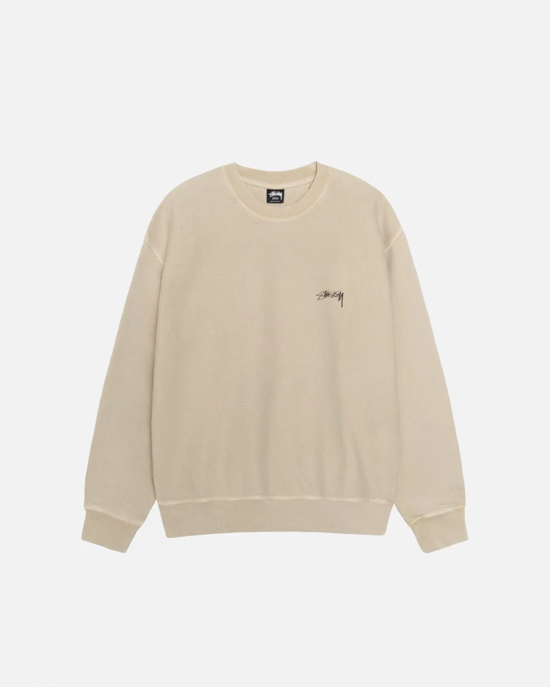 Stussy SMOOTH STOCK CREW PIGMENT DYED