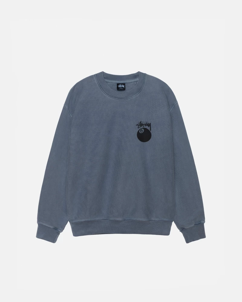 Stussy 8 BALL CREW PIGMENT DYED