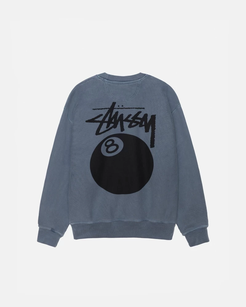 Stussy 8 BALL CREW PIGMENT DYED