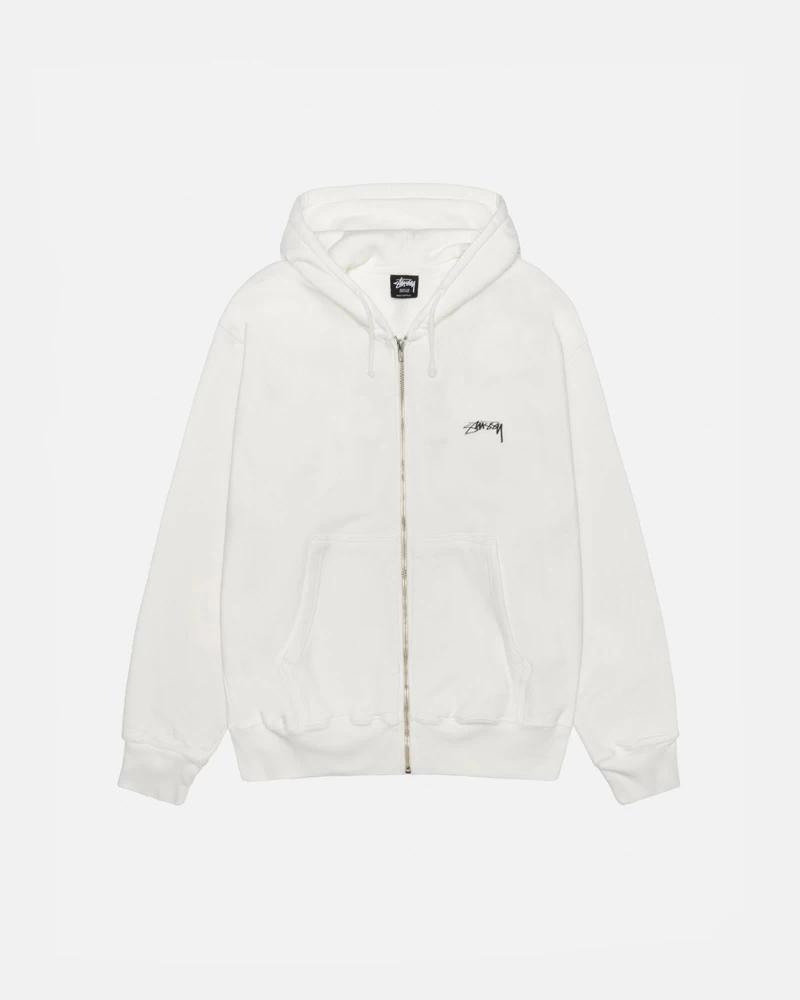 Stussy SMOOTH STOCK ZIP HOODIE PIGMENT DYED