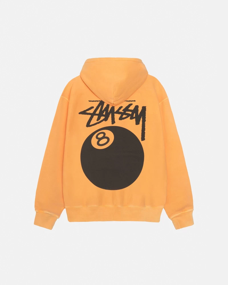 Stussy 8 BALL ZIP HOODIE PIGMENT DYED