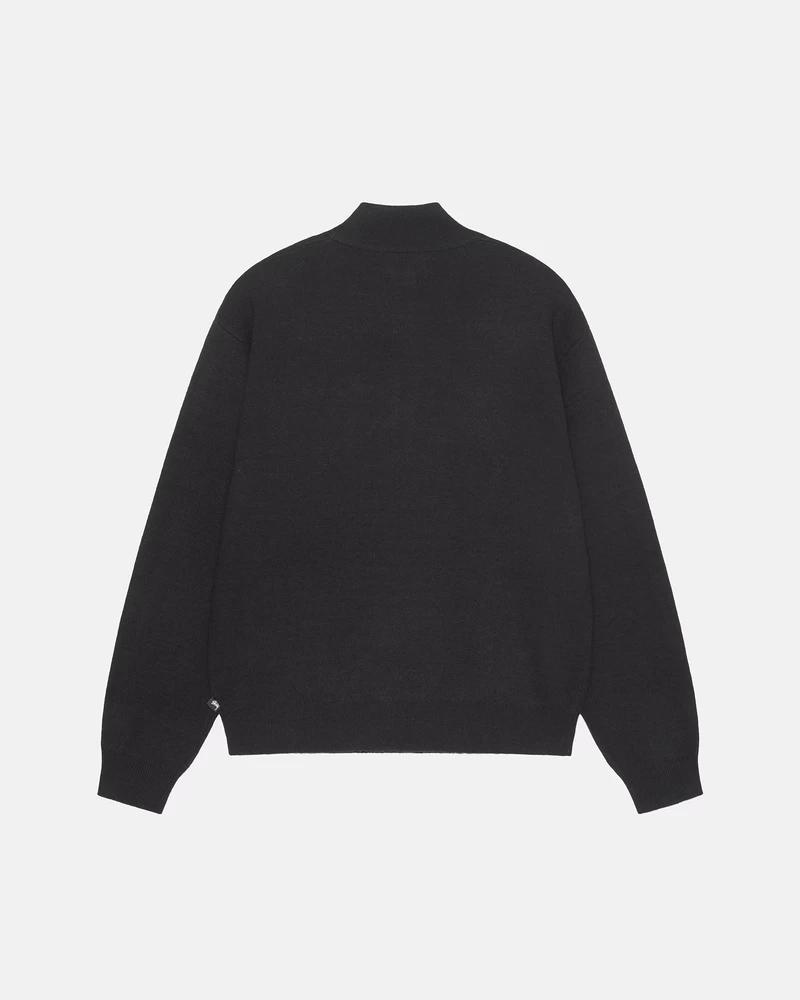 Stussy HALF ZIP MOCK NECK SWEATER