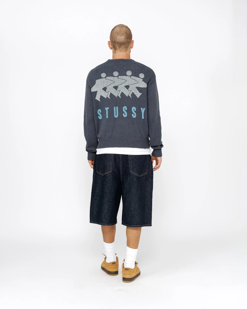 Stussy SURFMAN ICON COTTON LINEN CREW