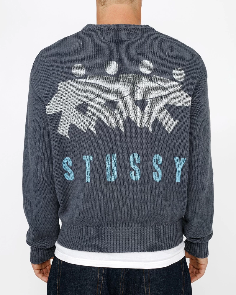 Stussy SURFMAN ICON COTTON LINEN CREW