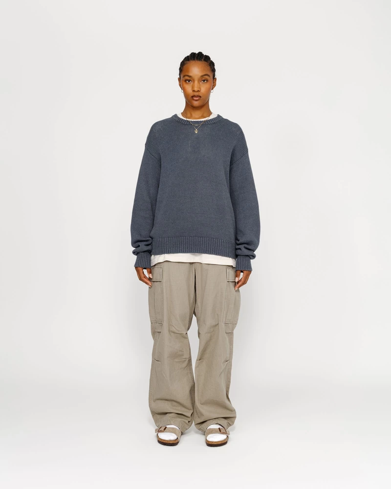 Stussy SURFMAN ICON COTTON LINEN CREW