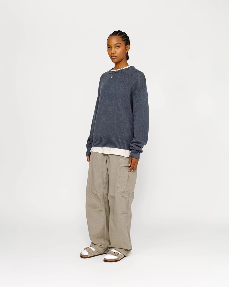 Stussy SURFMAN ICON COTTON LINEN CREW