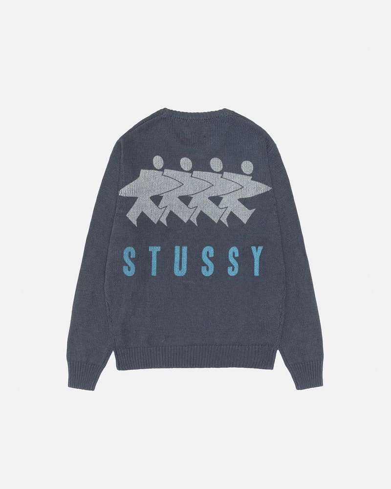 Stussy SURFMAN ICON COTTON LINEN CREW