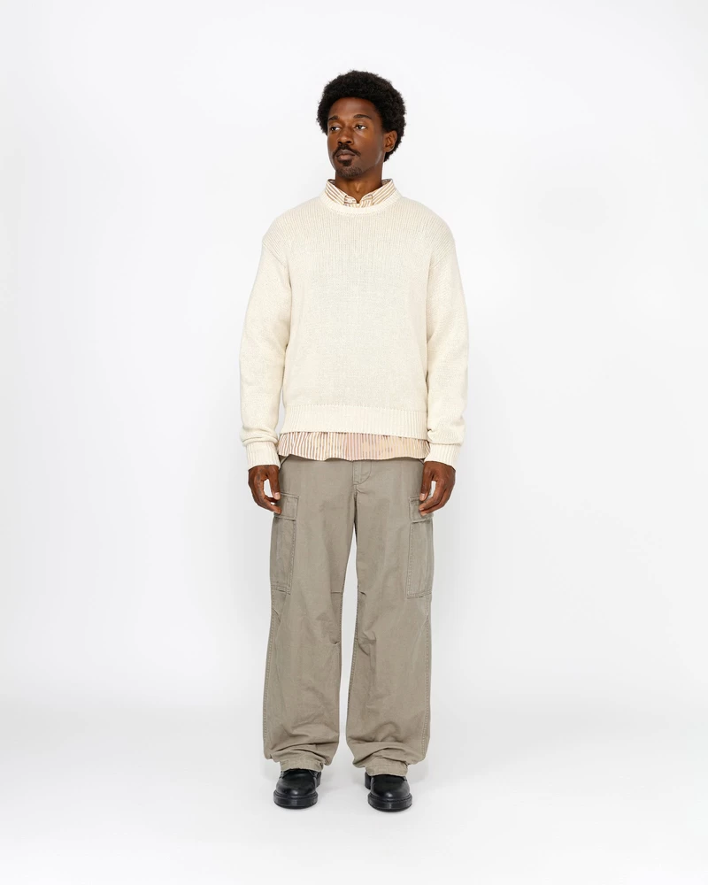 Stussy SURFMAN ICON COTTON LINEN CREW