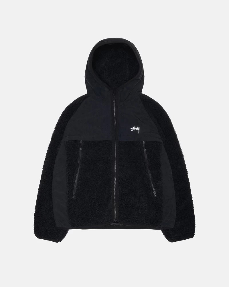 Stussy SHERPA PANELED HOODED JACKET