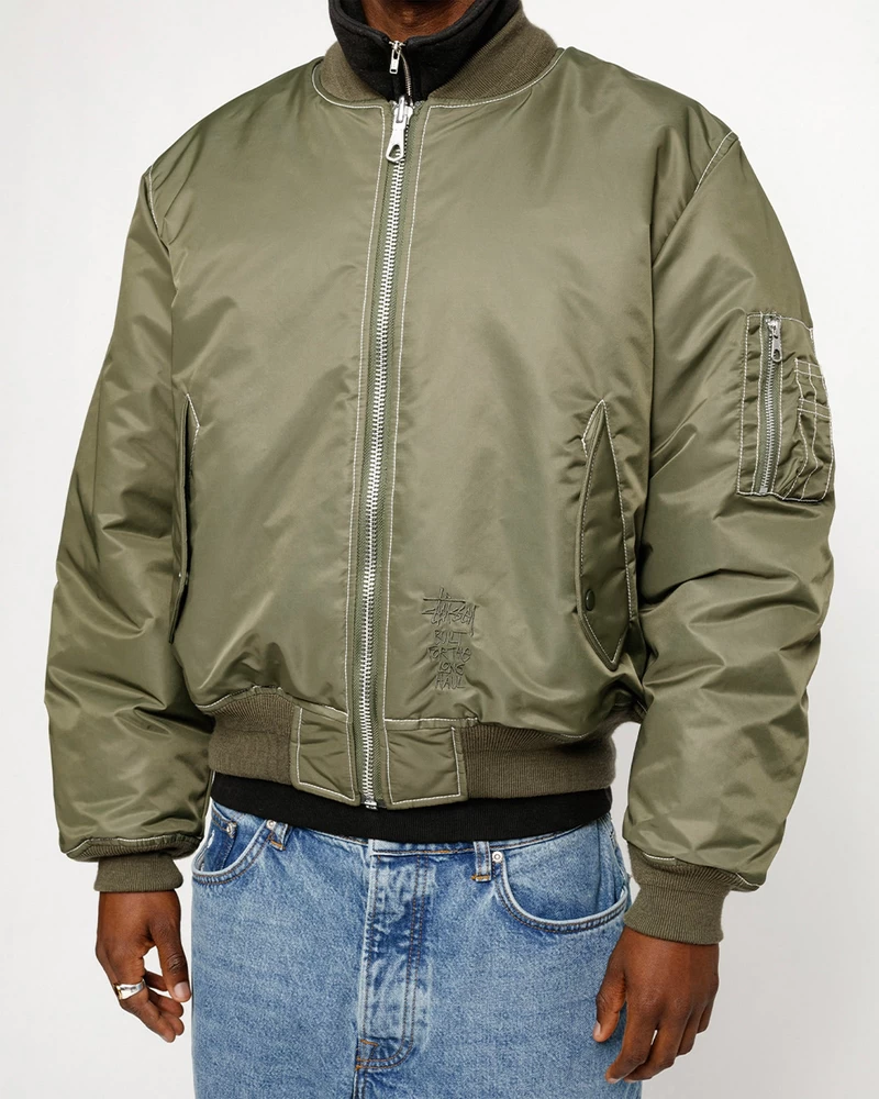 Stussy BUILT REVERSIBLE BOMBER JACKET