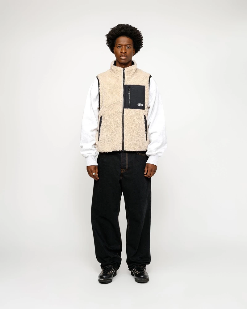 Stussy SHERPA REVERSIBLE VEST