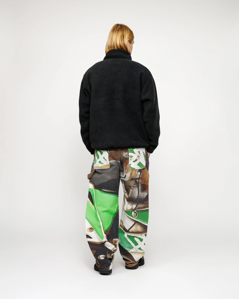 Stussy POLAR FLEECE HALF ZIP MOCK NECK