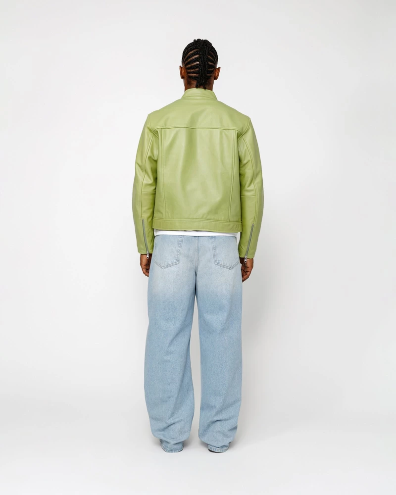 Stussy Cafe Racer Lederjacke
