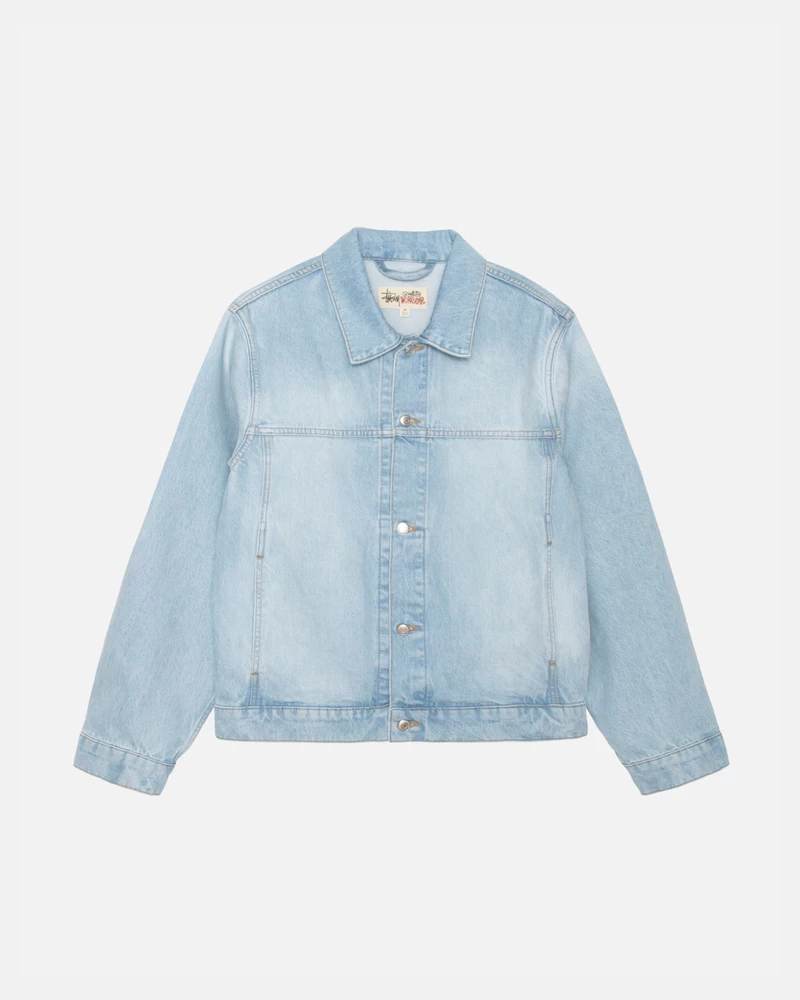 Stussy TRUCKER JACKET DENIM