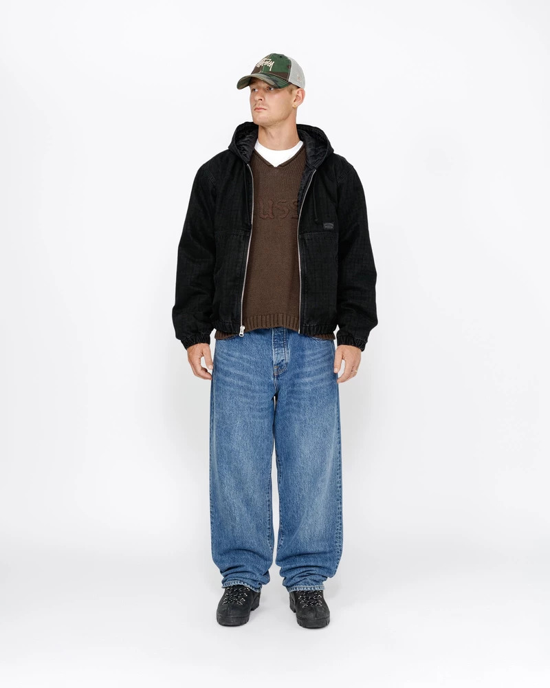 Stussy WORK JACKET CANVAS NEEDLE PUNCH