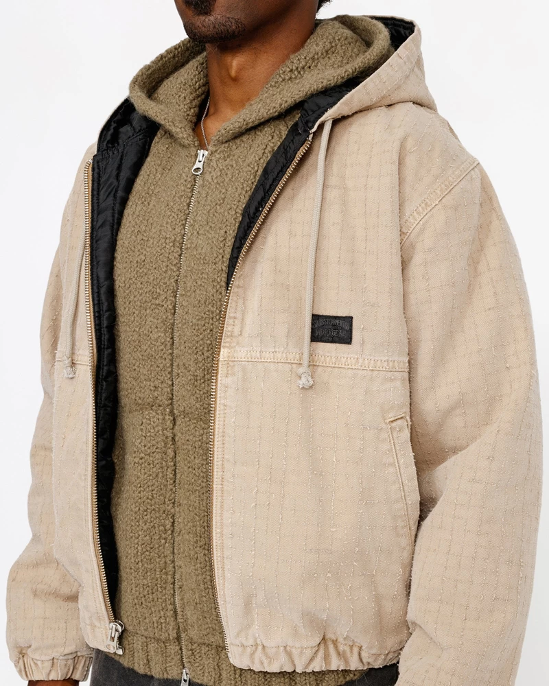 Stussy WORK JACKET CANVAS NEEDLE PUNCH