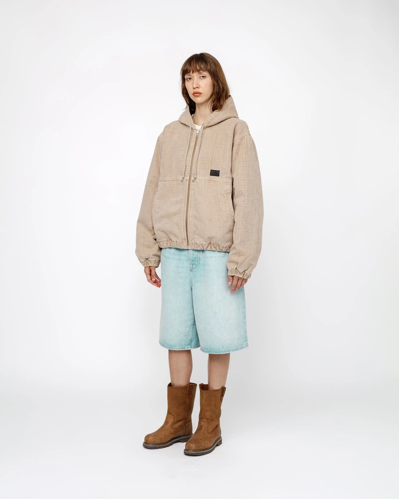 Stussy WORK JACKET CANVAS NEEDLE PUNCH