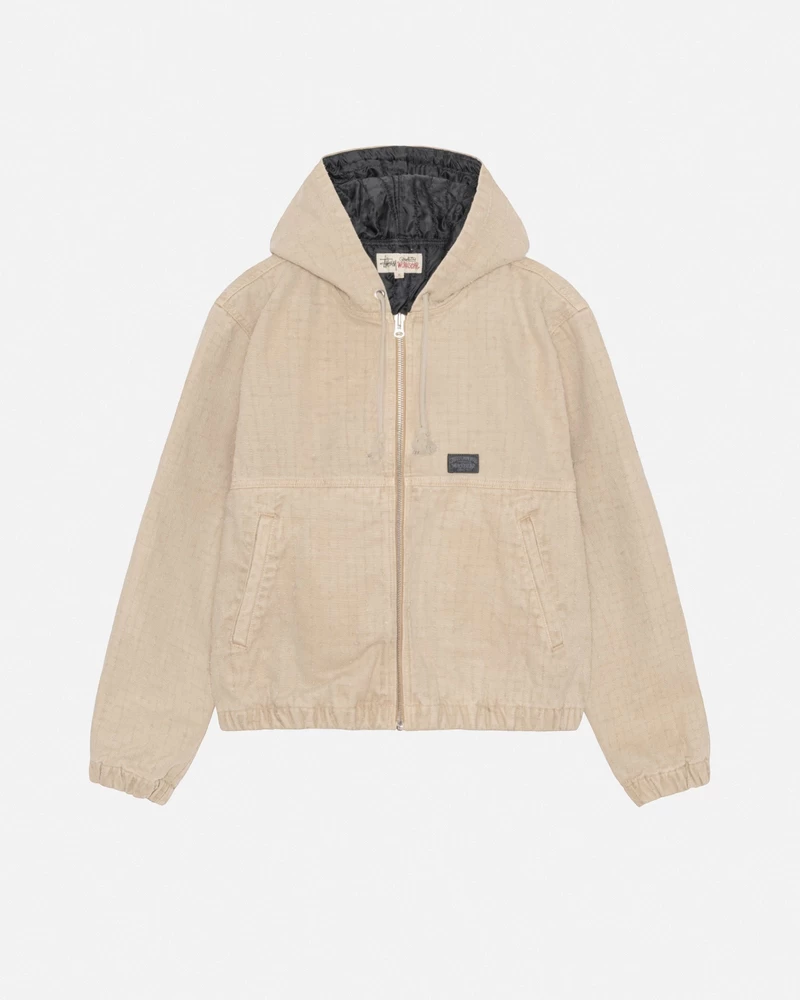 Stussy WORK JACKET CANVAS NEEDLE PUNCH