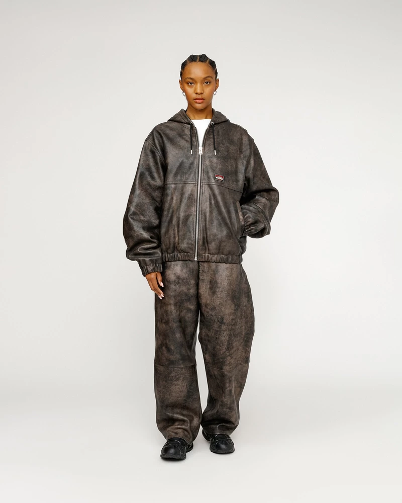 Stussy BIG OL' JEAN STONEWASHED LEATHER