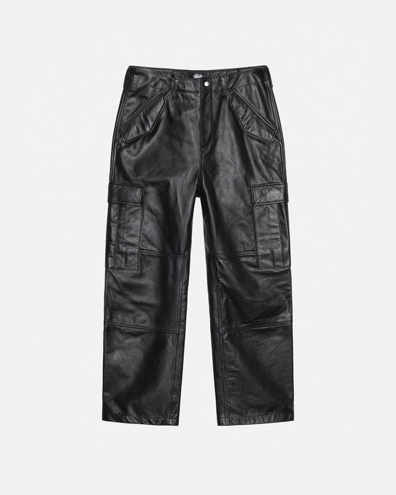 Stussy MILITARY CARGO LEATHER PANT