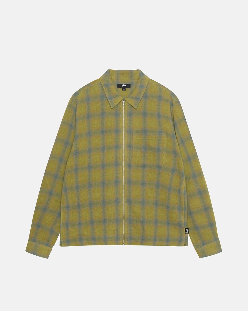 Stussy ZIP SHIRT TWISTED YARN PLAID