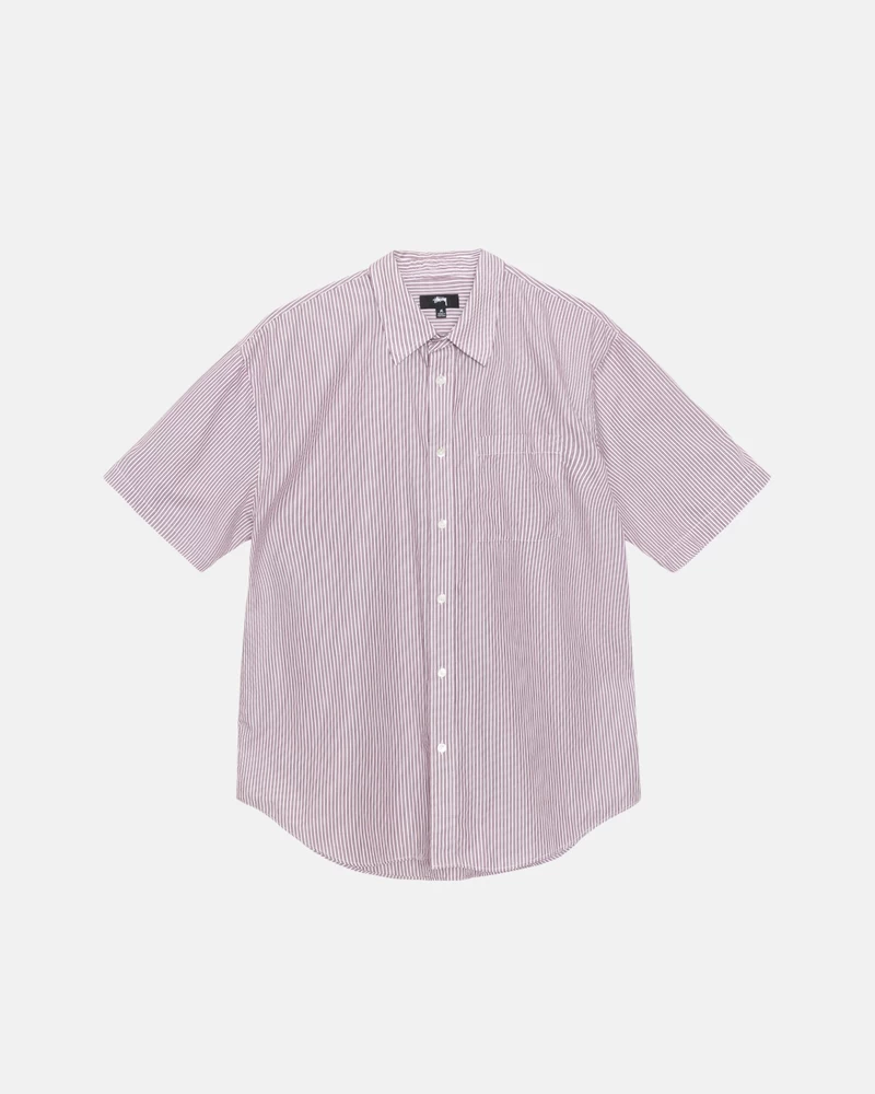 Stussy BOXY SS SHIRT 8 BALL STRIPE