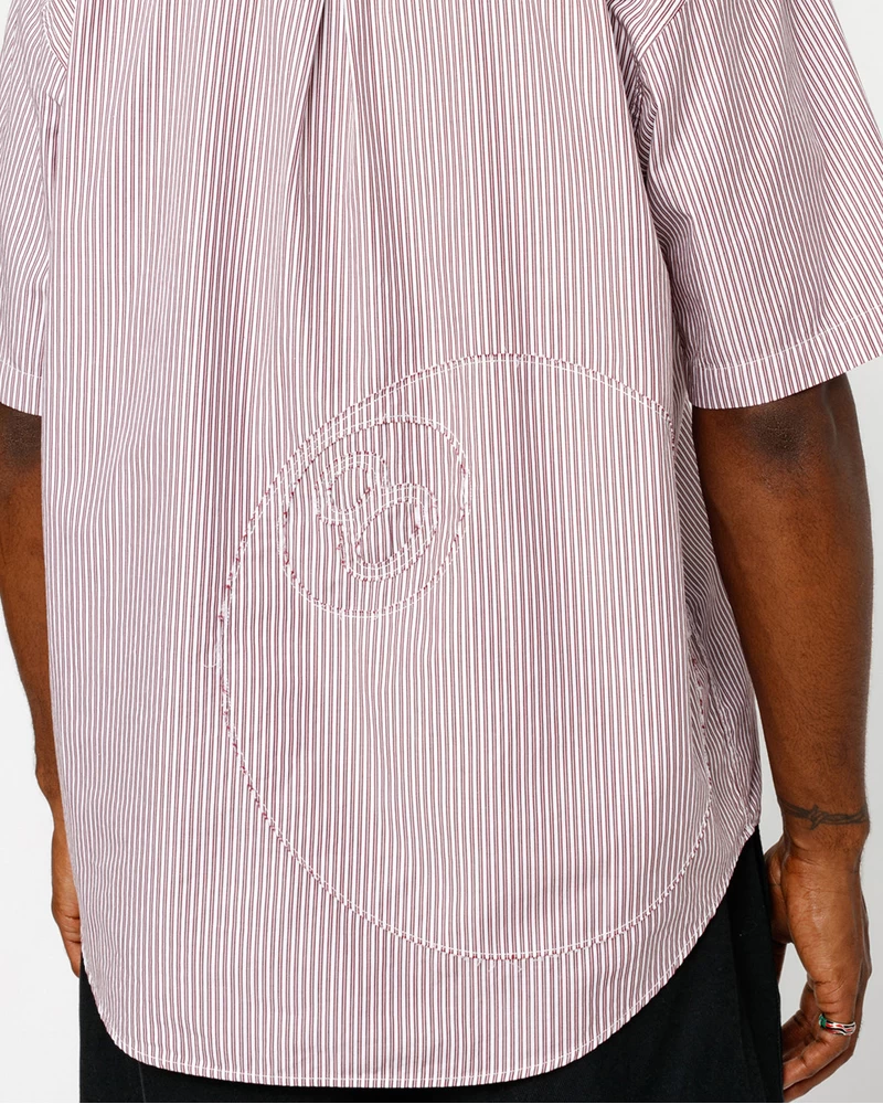 Stussy BOXY SS SHIRT 8 BALL STRIPE