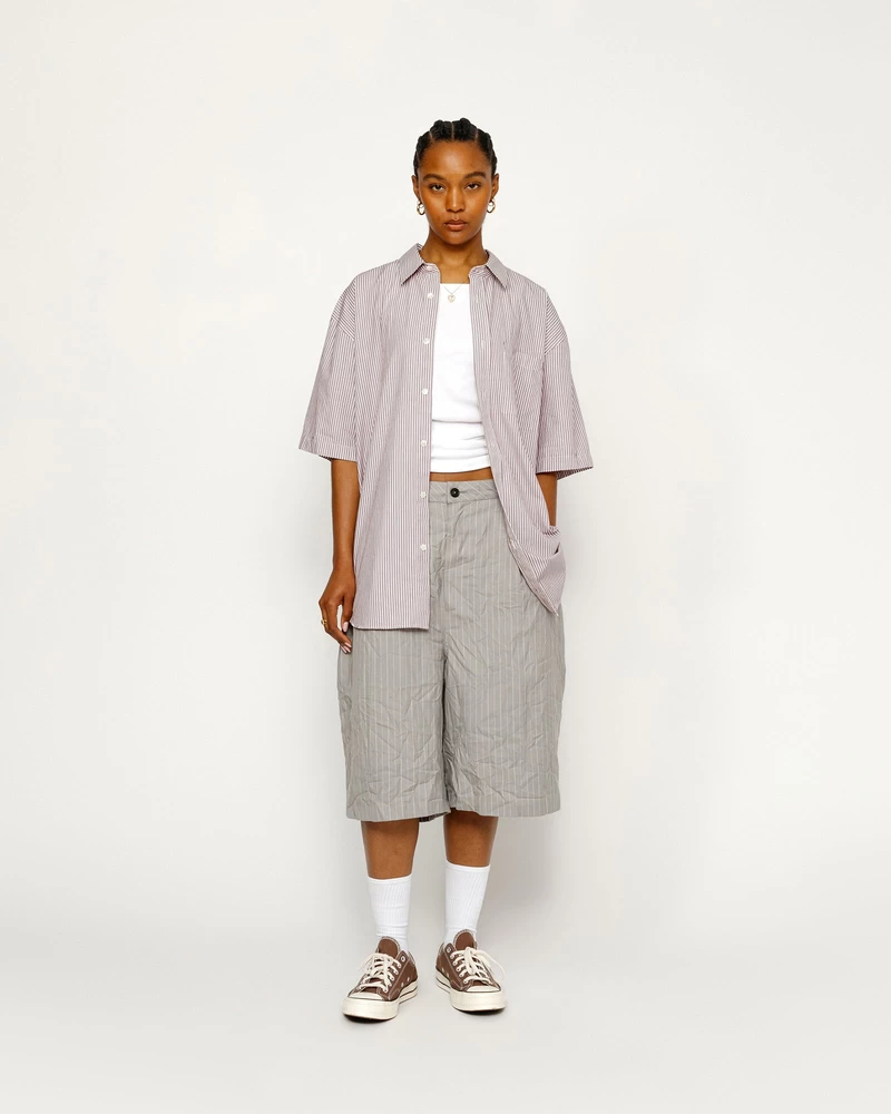 Stussy BOXY SS SHIRT 8 BALL STRIPE