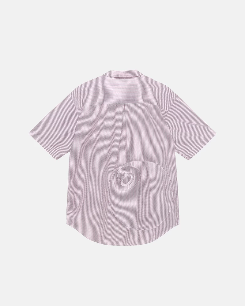 Stussy BOXY SS SHIRT 8 BALL STRIPE