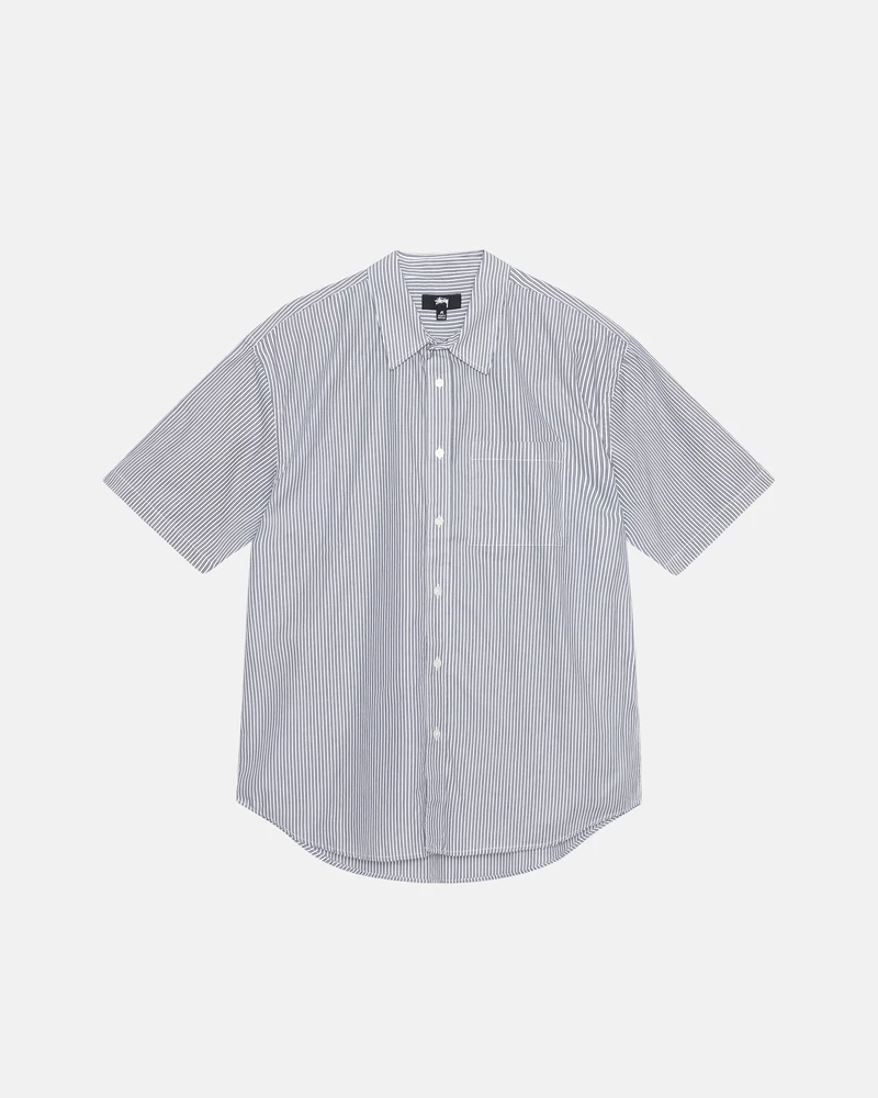 Stussy BOXY SS SHIRT 8 BALL STRIPE
