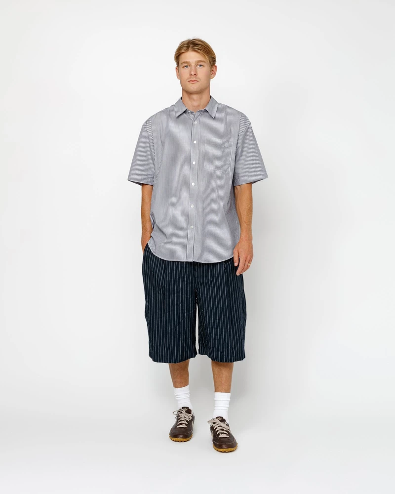Stussy BOXY SS SHIRT 8 BALL STRIPE