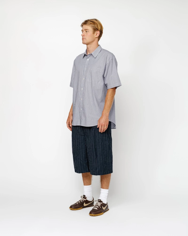Stussy BOXY SS SHIRT 8 BALL STRIPE