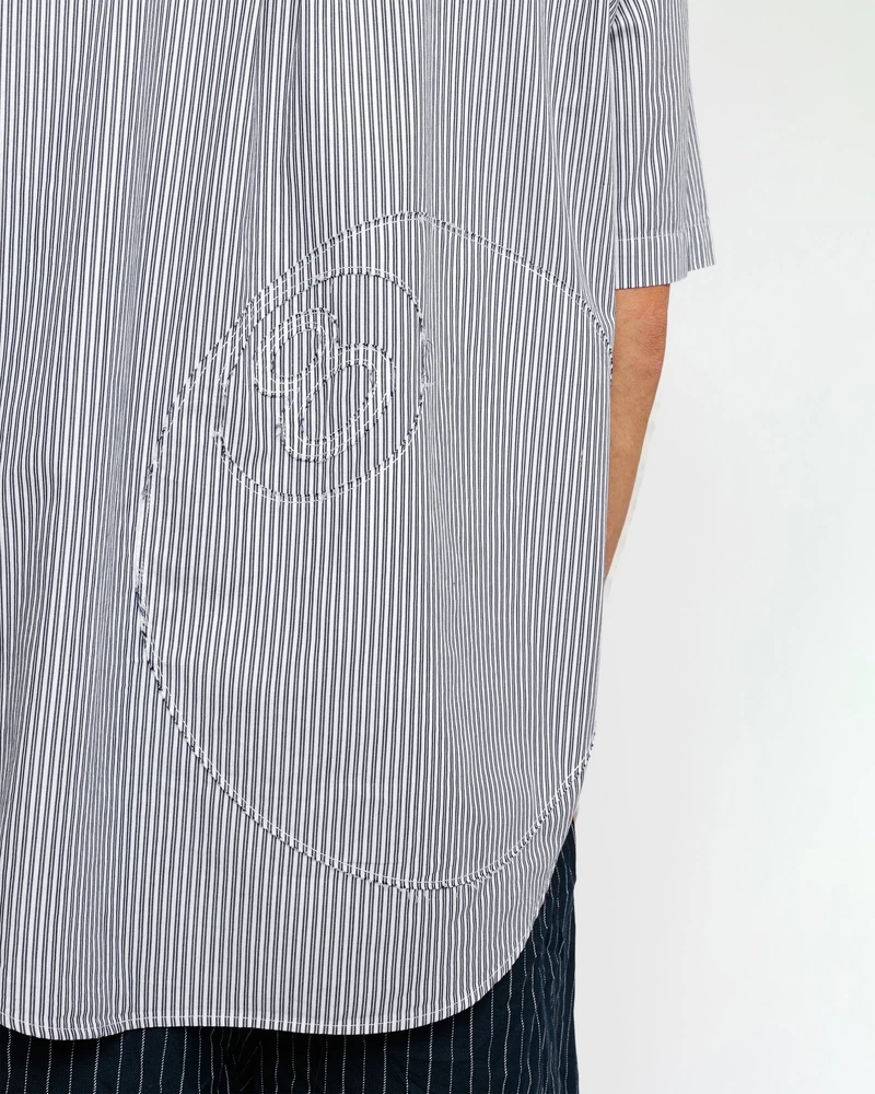Stussy BOXY SS SHIRT 8 BALL STRIPE