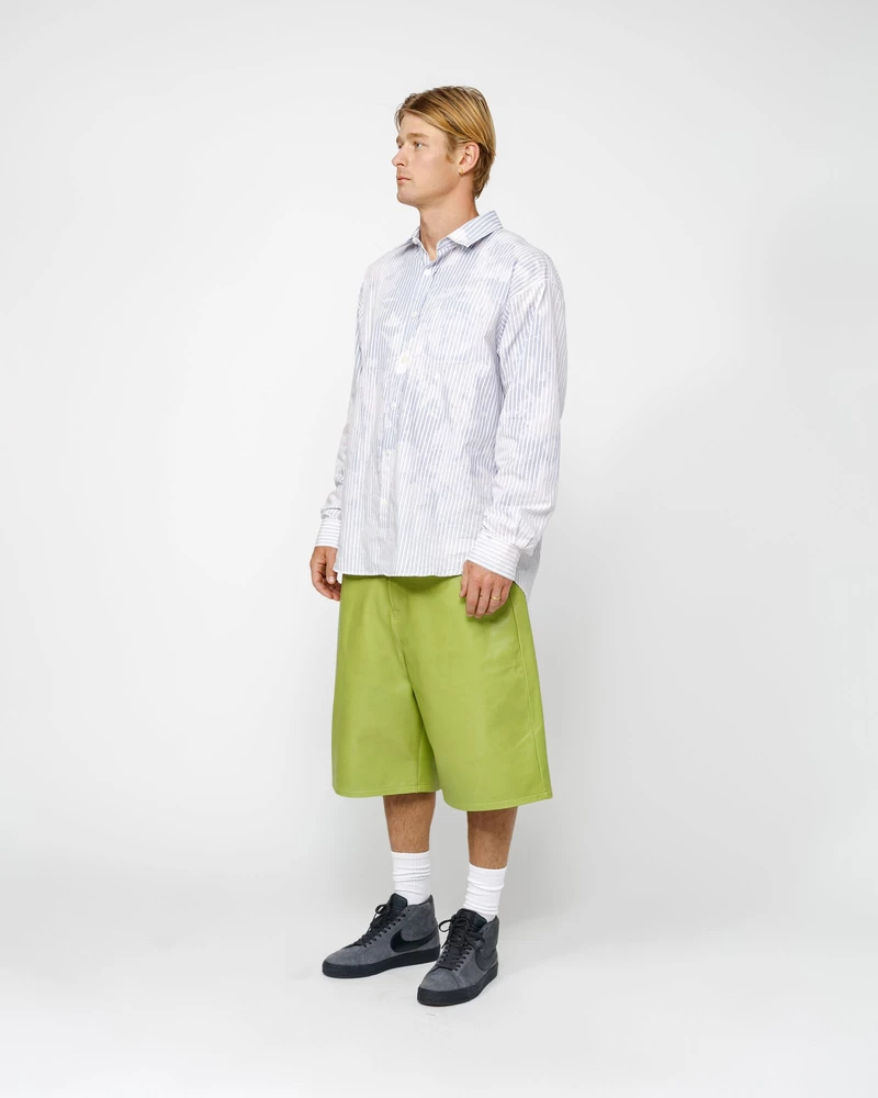 Stussy CLASSIC LS SHIRT BLEACHED POPLIN