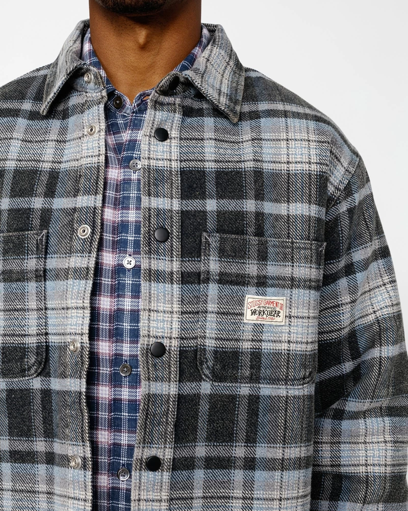 Stussy HEAVY WASHED PLAID SHIRT