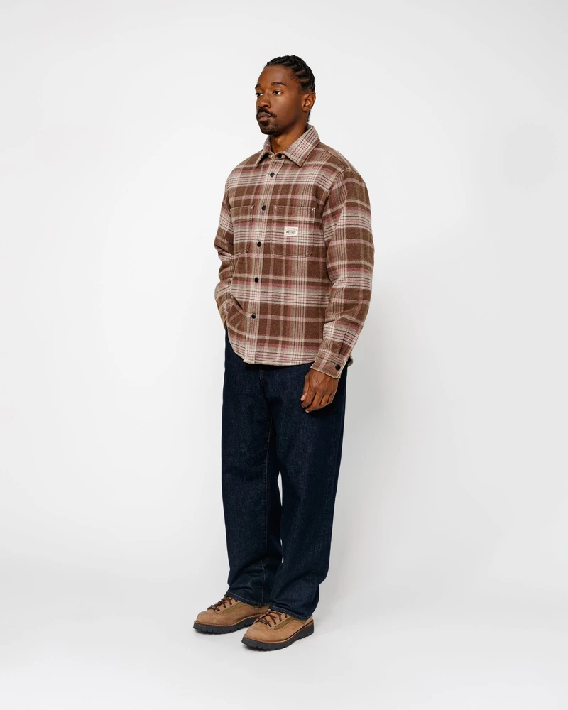 Stussy HEAVY WASHED PLAID SHIRT