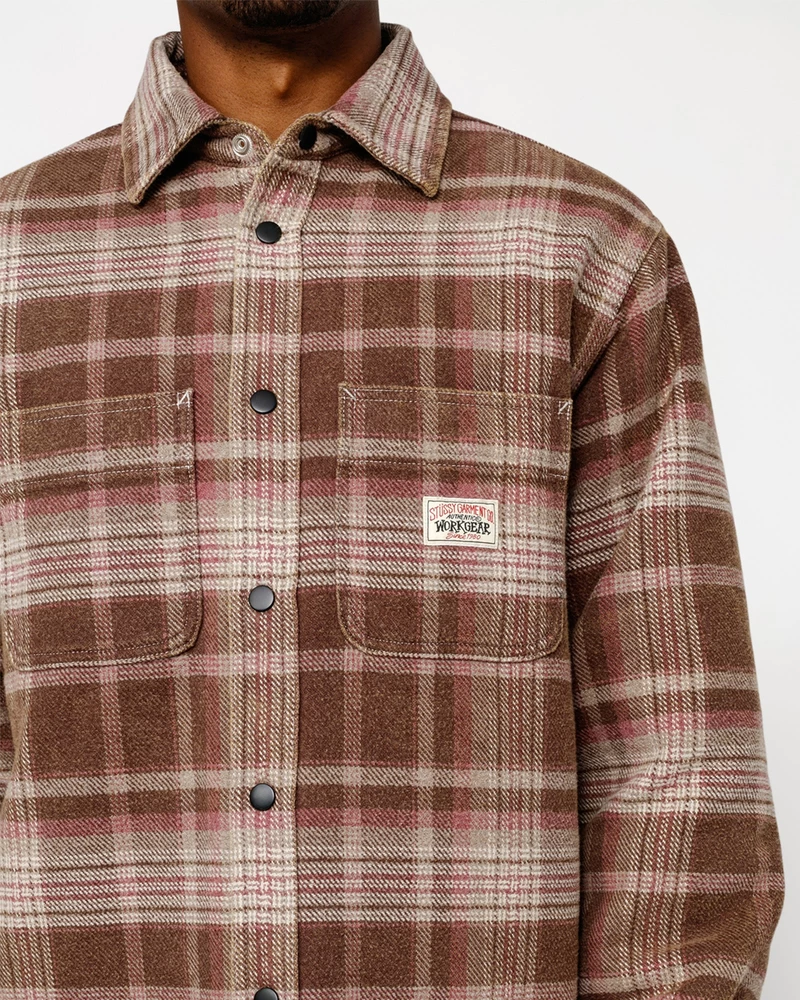 Stussy HEAVY WASHED PLAID SHIRT