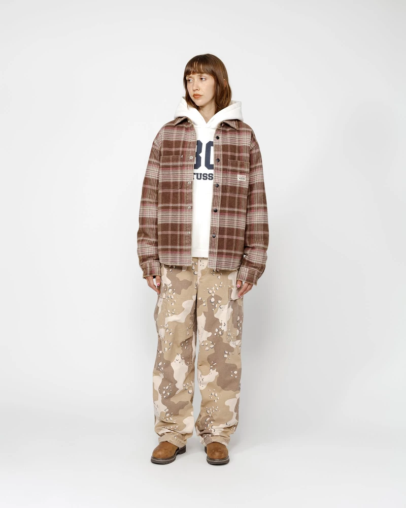 Stussy HEAVY WASHED PLAID SHIRT