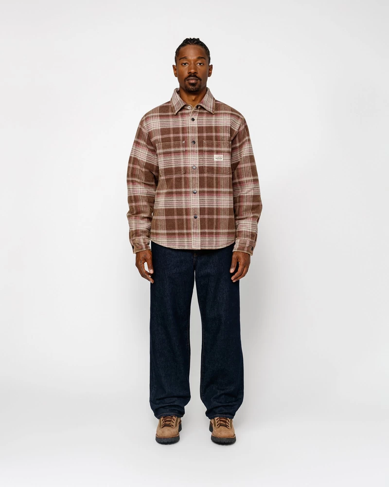 Stussy Kraftig Vasket Plaid Skjorte