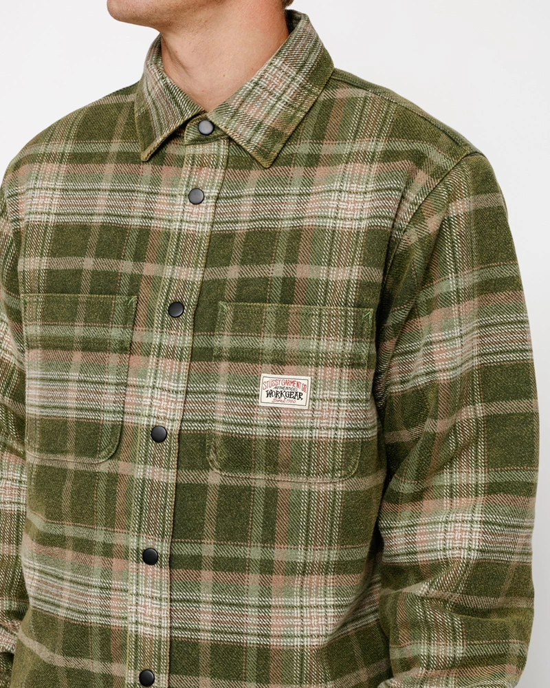 Stussy HEAVY WASHED PLAID SHIRT
