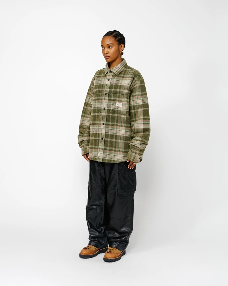 Stussy HEAVY WASHED PLAID SHIRT