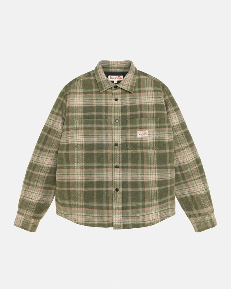 Stussy HEAVY WASHED PLAID SHIRT