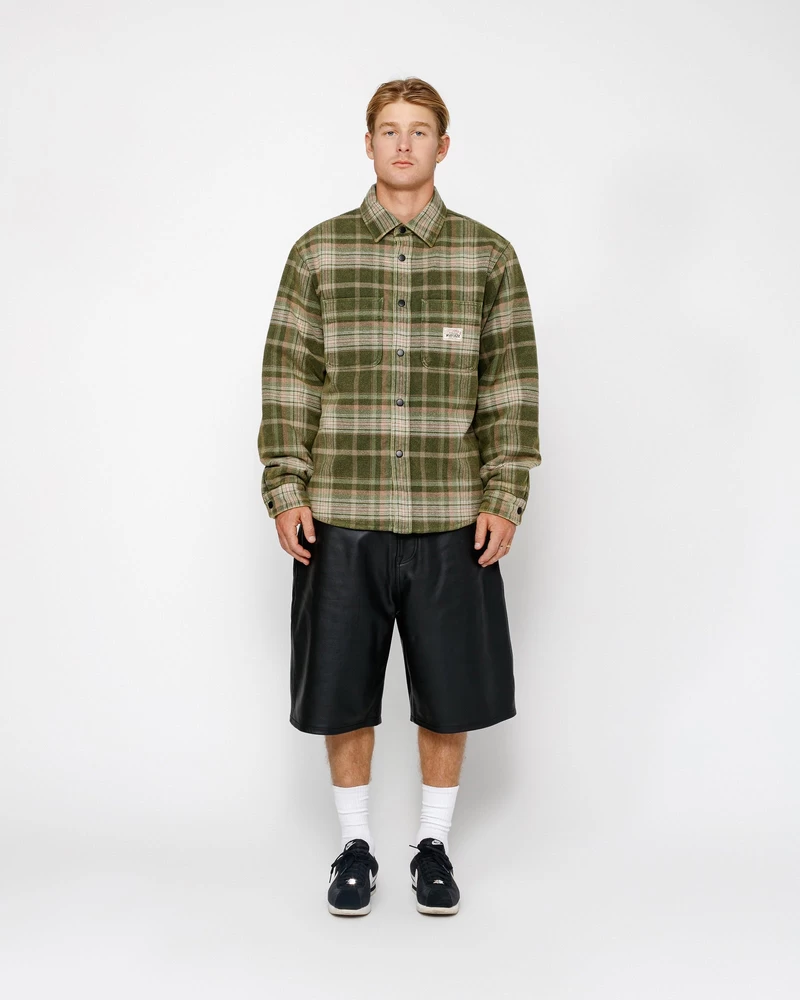 Stussy Kraftig Vasket Plaid Skjorte